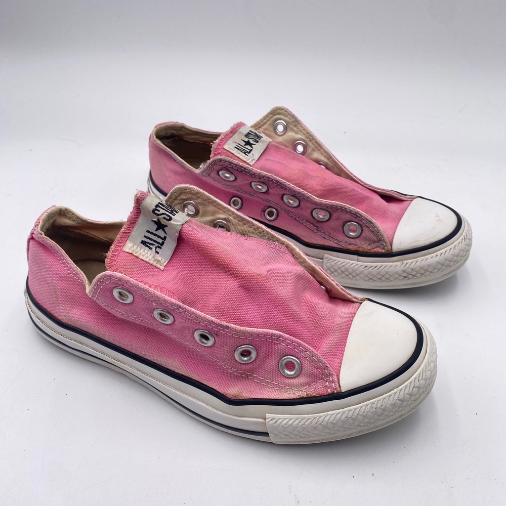 Converse Chuck Taylor All Star‎ Slip On Sneakers Womens 6 Pink Canvas M9007